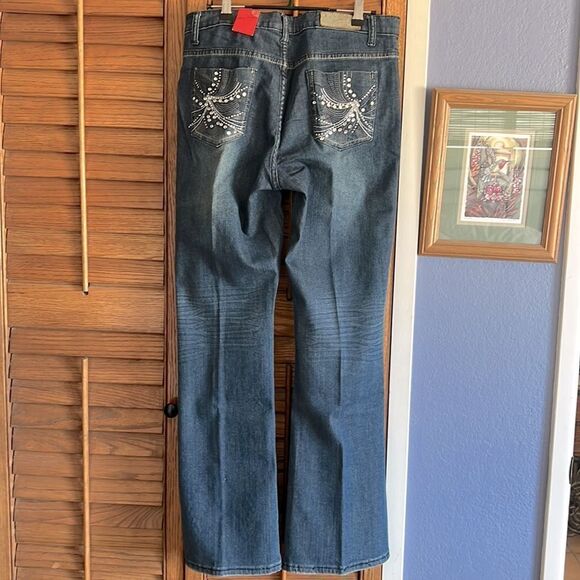 Ms Firefly Boot Cut Embellished Jeans New 12 - Picture 14 of 14